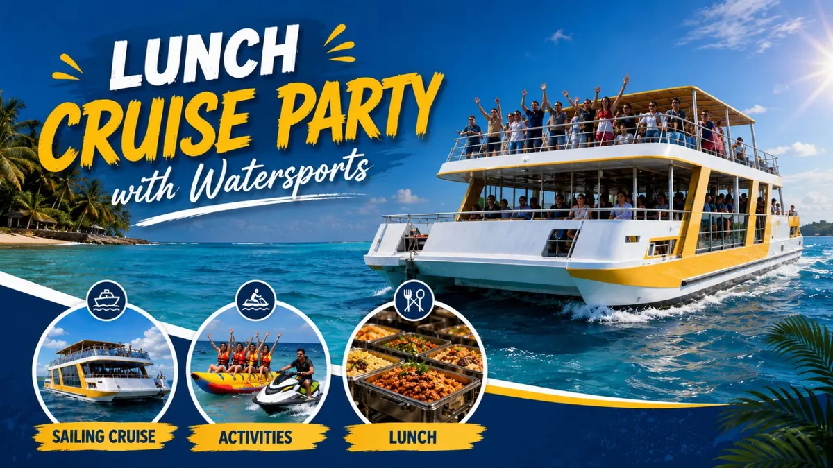 Adventure Lunch Cruise Party with Watersports