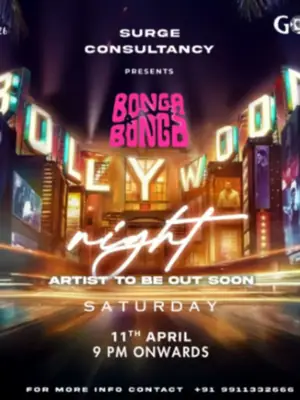 Bonga Bonga Goa Calling x MVM London – Bollywood Night poster