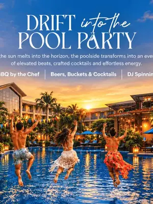 Drift into the Pool Party poster