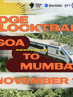 EDGE Blocktrain: Goa to Mumbai (Road to Devcon) poster