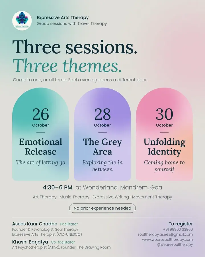 Expressive Arts Therapy Session 1 poster