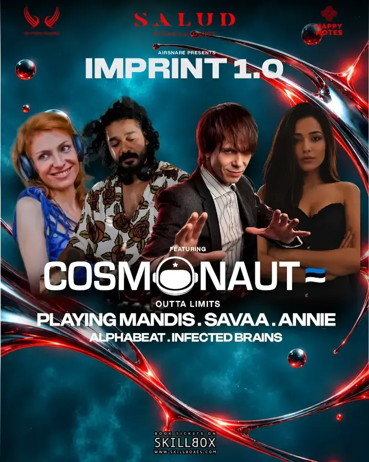 Imprint 1.0: Cosmonaut Lands in Vagator poster
