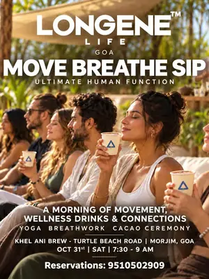 Longene Life Longevity Morning: Yoga, Breathwork & Cacao Ceremony poster