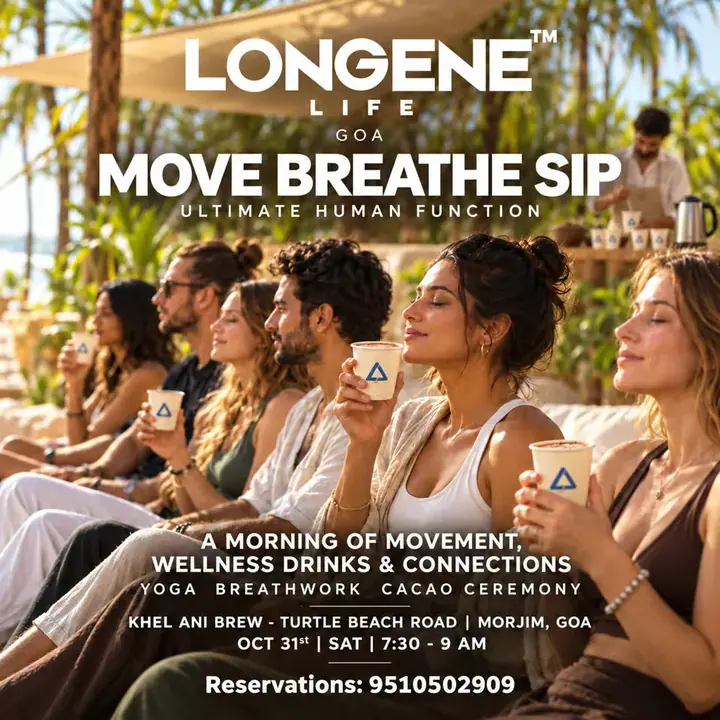 Longene Life Longevity Morning: Yoga, Breathwork & Cacao Ceremony poster