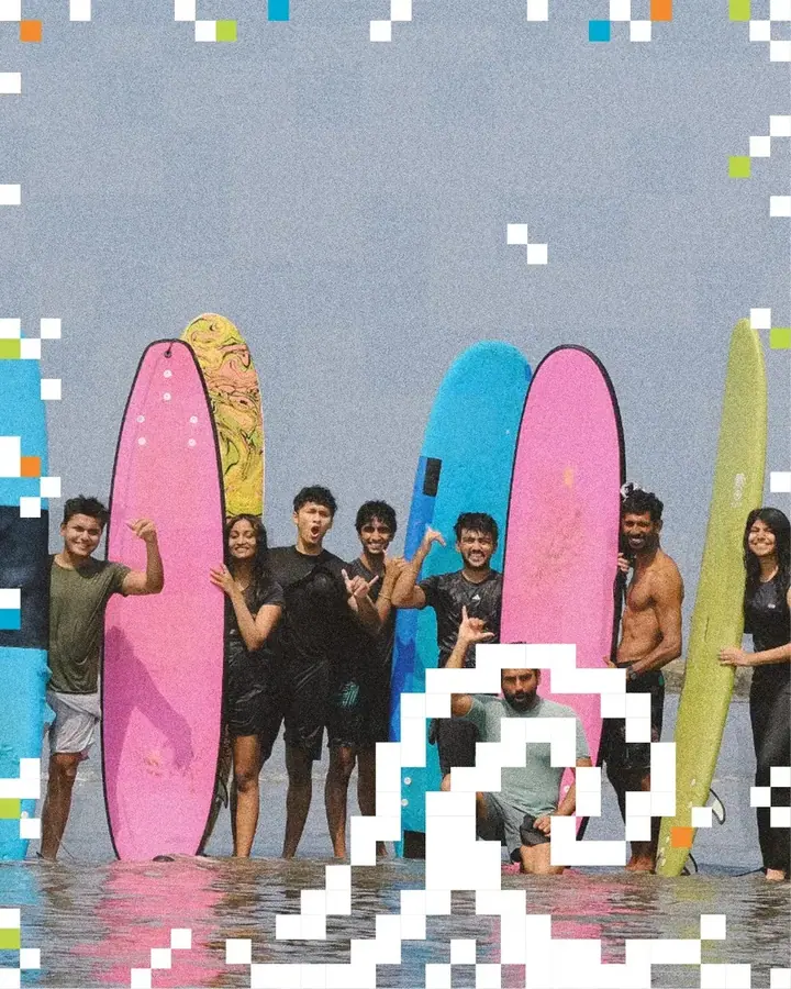 Ride & Surf — Motoverse 2026 poster