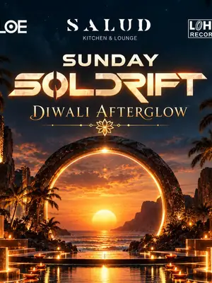 Soldrift Sunday Diwali Afterglow at Salud poster