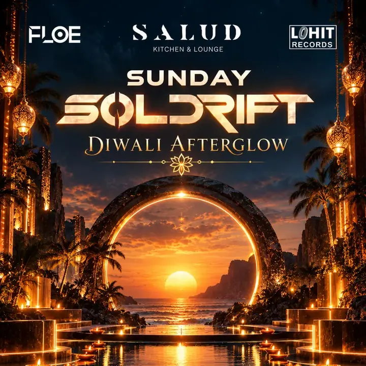 Soldrift Sunday Diwali Afterglow at Salud poster